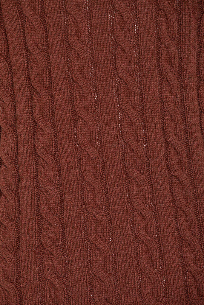 Regular Fit Patterned Wool Blend Burgundy Turtleneck