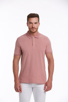 Regular Fit Pink Basic Cotton Polo T-Shirt - MIB