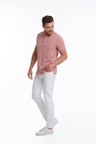 Regular Fit Pink Basic Cotton Polo T-Shirt - MIB