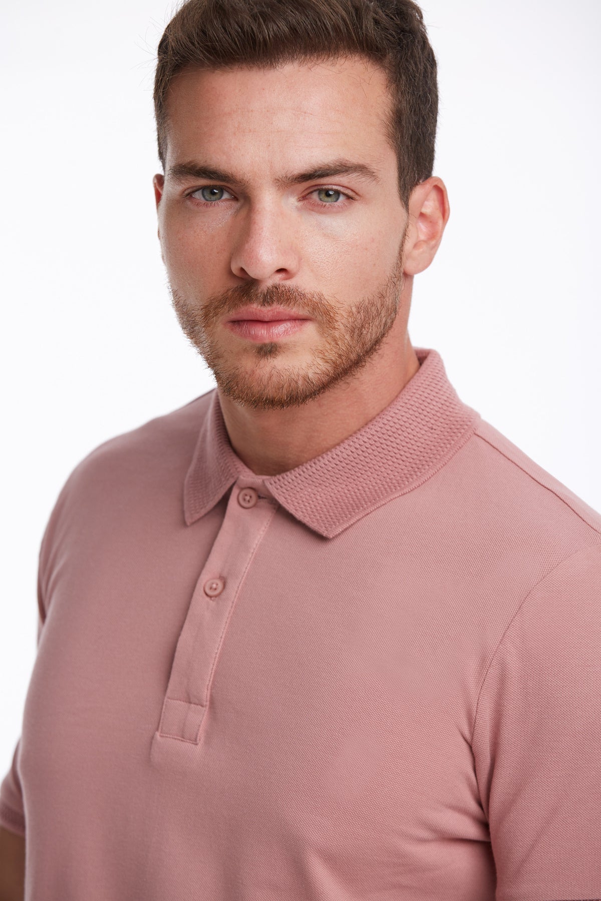 Regular Fit Pink Basic Cotton Polo T-Shirt - MIB