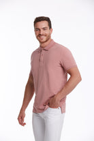 Regular Fit Pink Basic Cotton Polo T-Shirt - MIB