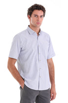 Regular Fit Plaid Cotton Blend Beige Dress Shirt - MIB