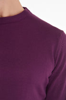 Regular Fit Plum Crewneck Sweater - MIB