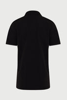 Regular Fit Printed Cotton Black Polo T-Shirt - MIB