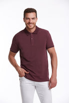 Regular Fit Purple Basic Cotton Polo T-Shirt - MIB