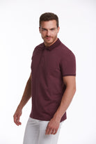 Regular Fit Purple Basic Cotton Polo T-Shirt - MIB