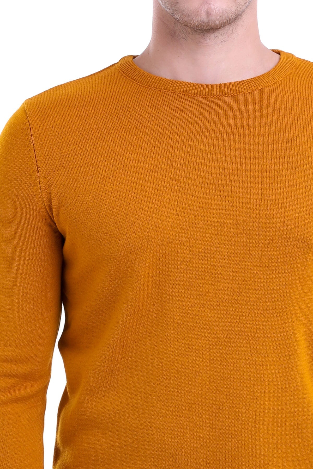 Regular Fit Saffron Crewneck Sweater - MIB