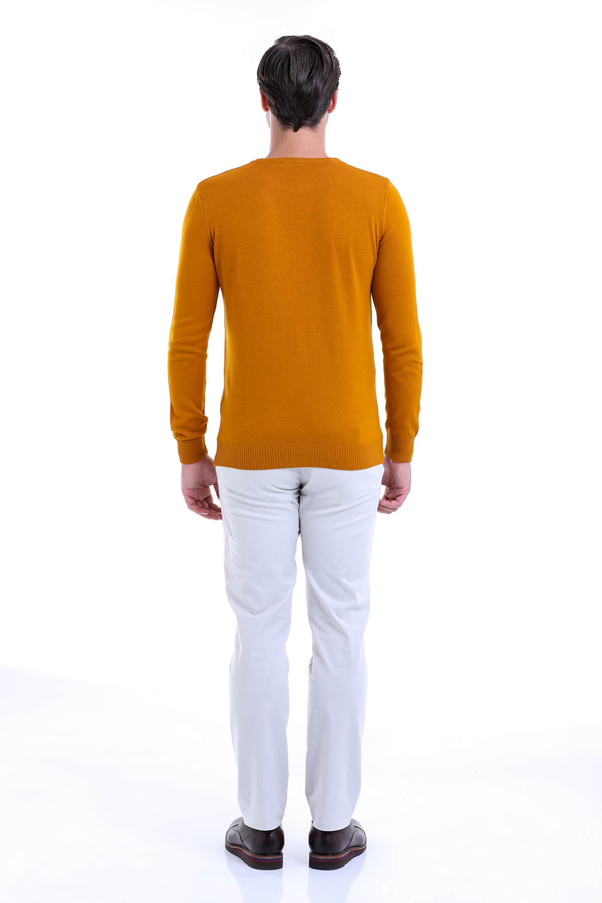 Regular Fit Saffron Crewneck Sweater - MIB