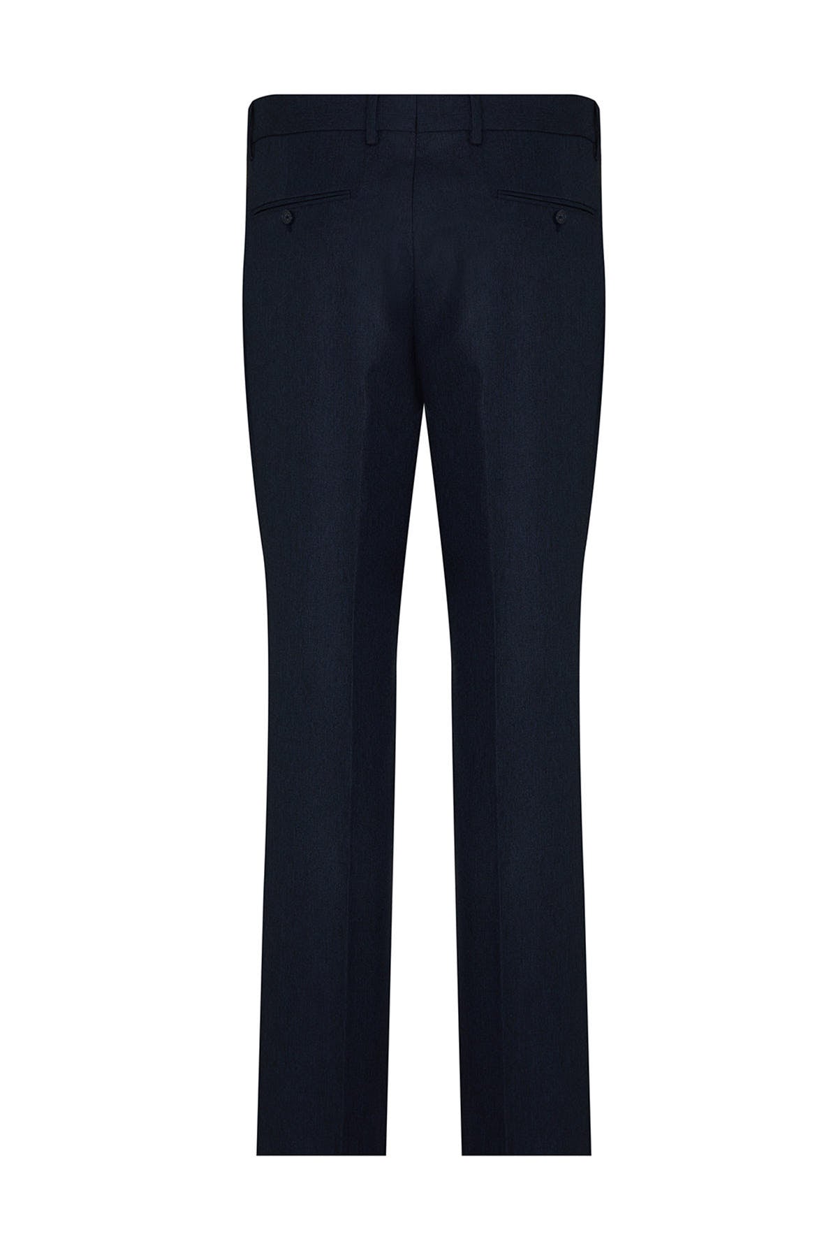 Regular Fit Side Pocket High Waist Navy Dress Pants - MIB