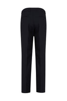 Regular Fit Side Pocket High Waist Navy Wool Dress Pants