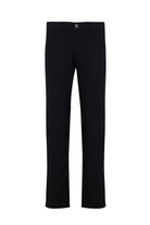 Regular Fit Side Pocket Low Waist Black Cotton Casual Pants