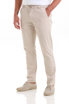 Regular Fit Side Pocket Low Waist Cotton Blend Beige Jogger