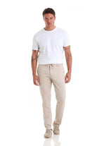 Regular Fit Side Pocket Low Waist Cotton Blend Beige Jogger