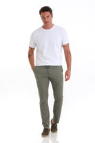 Regular Fit Side Pocket Low Waist Cotton Blend Khaki Jogger