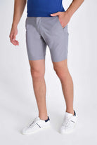 Regular Fit Side Pocket Low Waist Gray Cotton Shorts - MIB