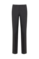 Regular Fit Side Pocket Low Waist Gray Wool Dress Pants