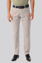 Regular Fit Side Pocket Low Waist Light Gray Casual Pants