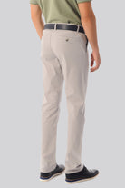 Regular Fit Side Pocket Low Waist Light Gray Casual Pants