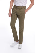 Regular Fit Side Pocket Low Waist Unpleated Cotton Khaki