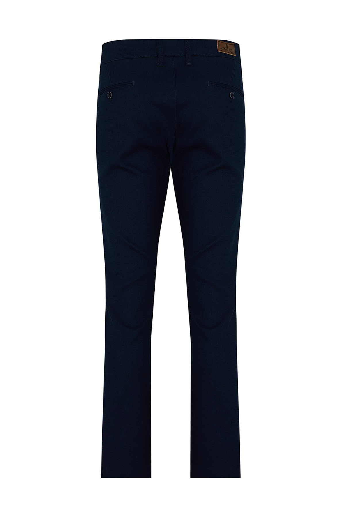 Regular Fit Side Pocket Navy Cotton Casual Pants - MIB