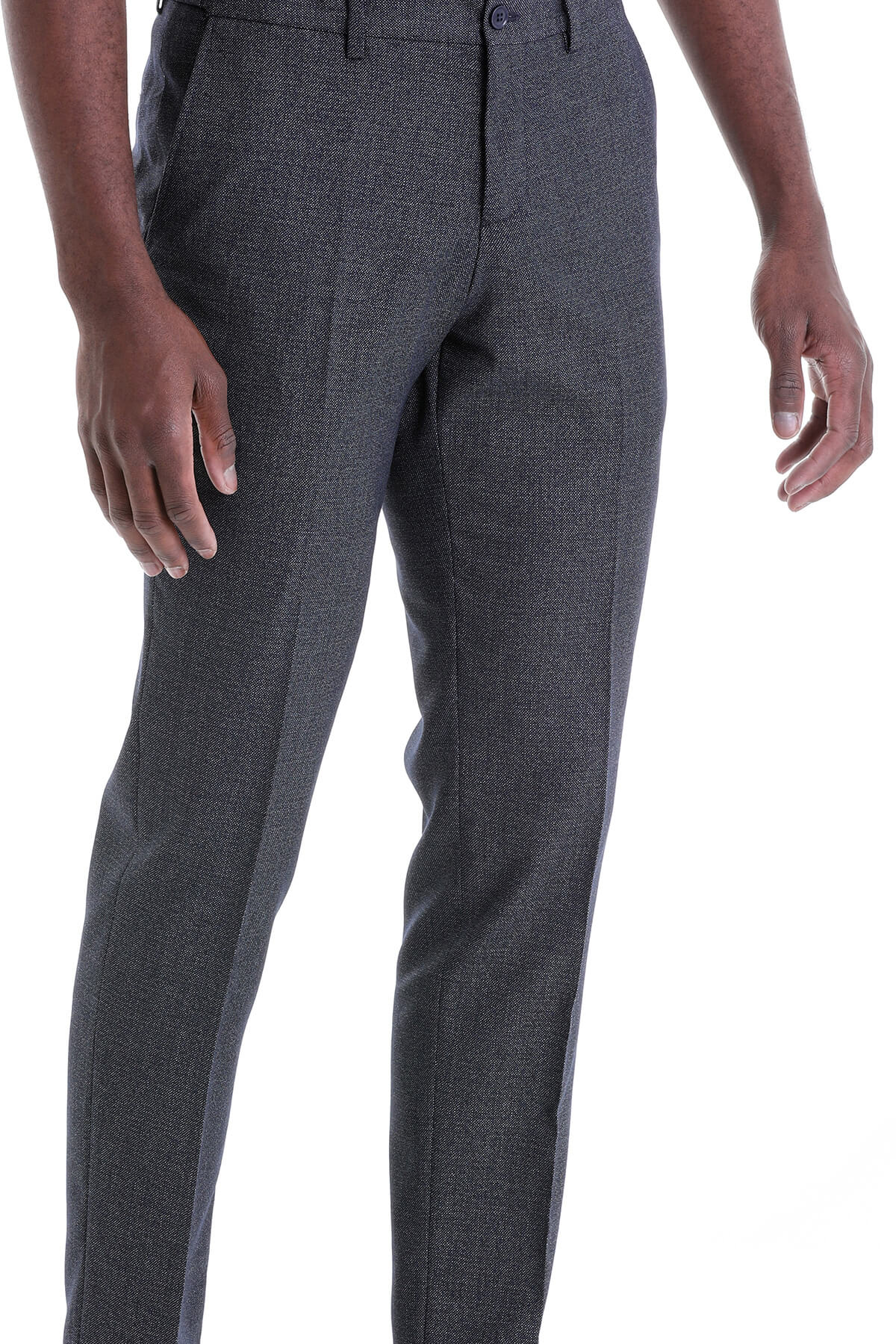 Regular Fit Side Pocket Navy Dress Pants - MIB