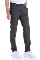 Regular Fit Side Pocket Textured Black Dress Pants - MIB