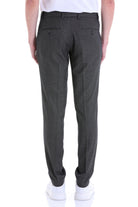 Regular Fit Side Pocket Textured Black Dress Pants - MIB