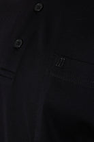 Regular Fit Solid Black Basic Cotton Polo T-Shirt - MIB