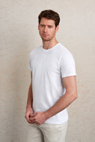 Regular Fit White Basic Cotton Crew Neck T-Shirt - MIB