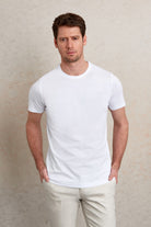 Regular Fit White Basic Cotton Crew Neck T-Shirt - MIB