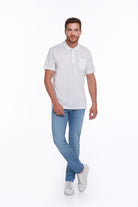 Regular Fit White Basic Cotton Polo T-Shirt - MIB