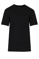 Slim Fit 100% Cotton Black Crew Neck T-Shirt - MIB