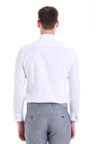 Slim Fit 100% Cotton French Cuff White Dress Shirt - MIB