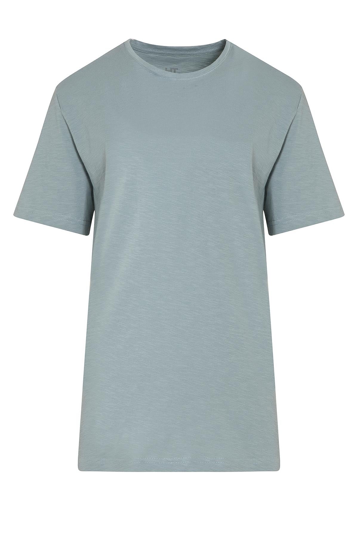 Slim Fit 100% Cotton Mint Crew Neck T-Shirt - MIB