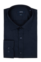 Slim Fit 100% Cotton Navy Dress Shirt - MIB