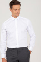 Slim Fit 100% Cotton White Dress Shirt - MIB