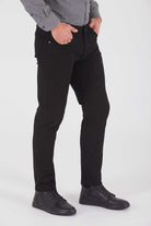 Slim Fit 5 Pocket Low Waist Black Casual Pants - MIB