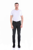 Slim Fit 5 Pocket Low Waist Charcoal Cotton Denim - MIB