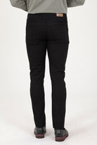 Slim Fit 5 Pocket Low Waist Cotton Black Casual Pants - MIB