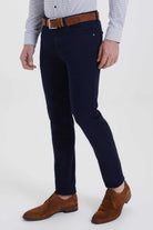 Slim Fit 5 Pocket Low Waist Light Navy Casual Pants - MIB