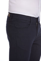 Slim Fit 5 Pocket Low Waist Navy Casual Pants - MIB