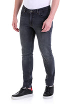 Slim Fit 5 Pocket Low Waist Unpleated Cotton Blue Denim