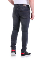 Slim Fit 5 Pocket Low Waist Unpleated Cotton Blue Denim