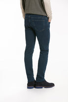 Slim Fit 5 Pocket Navy Cotton Denim Jeans - MIB