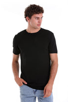 Slim Fit Basic Black Crew Neck T-Shirt - MIB