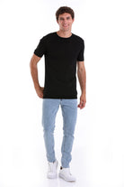 Slim Fit Basic Black Crew Neck T-Shirt - MIB