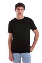 Slim Fit Basic Black Crew Neck T-Shirt - MIB