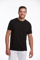 Slim Fit Basic Cotton Black Crew Neck T-Shirt - MIB