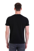 Slim Fit Basic Cotton Black V-Neck T-Shirt - MIB