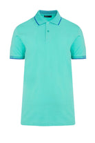 Slim Fit Basic Cotton Blend Mint Polo T-Shirt - MIB